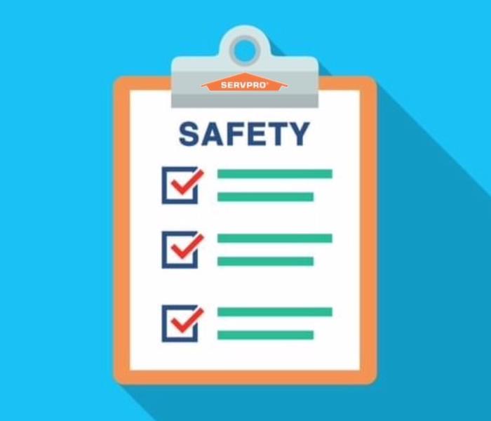 SERVPRO safety check list